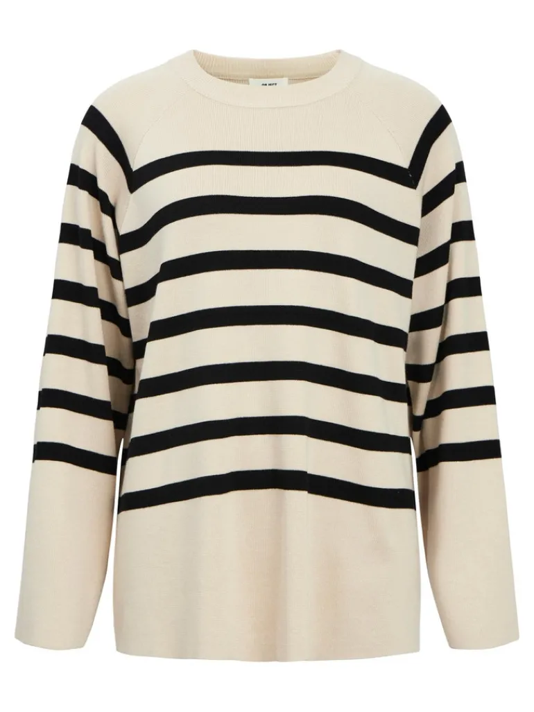 OBJESTER LS KNIT TOP NOOS sandshell