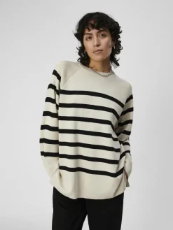 OBJESTER LS KNIT TOP NOOS sandshell