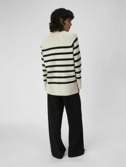 OBJESTER LS KNIT TOP NOOS sandshell