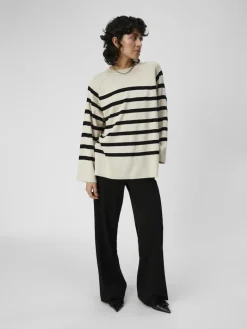OBJESTER LS KNIT TOP NOOS sandshell