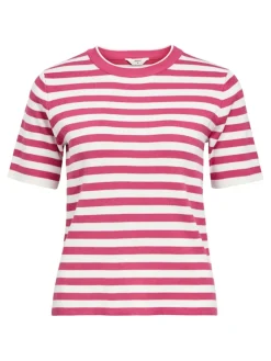 OBJESTER S/S NEW KNIT PULLOVER NOOS raspberry sorbet