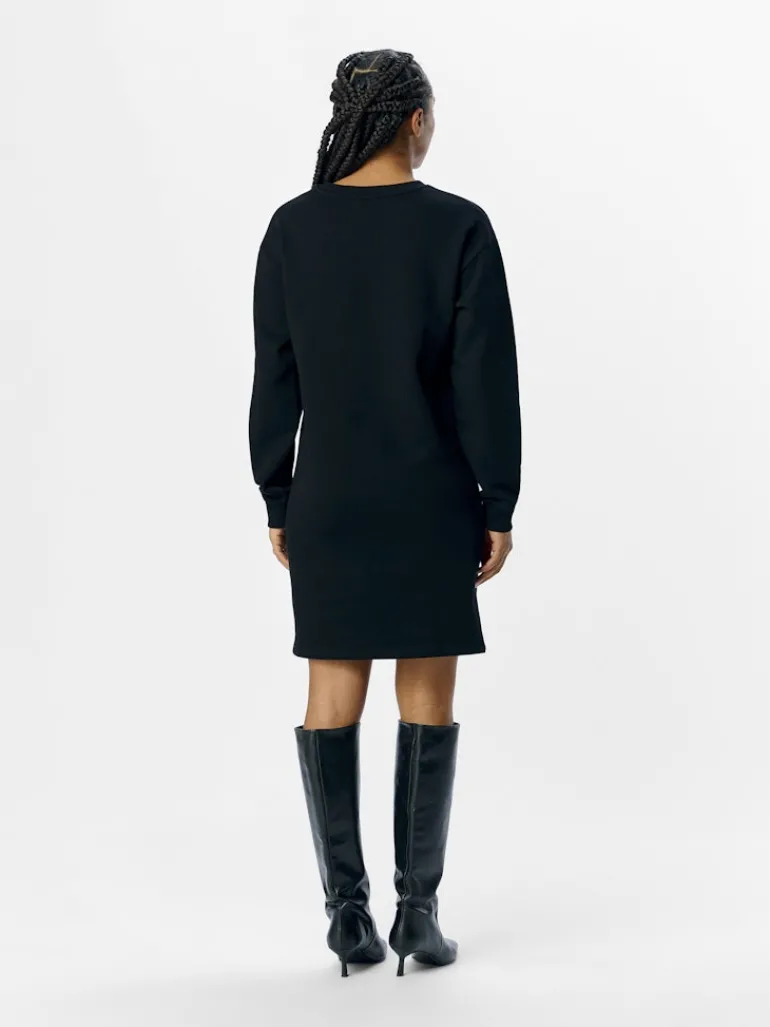 OBJEVE RE L/S SWEAT DRESS 137 black