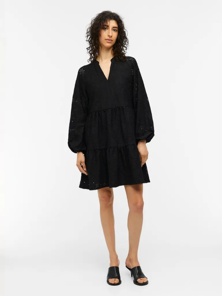 OBJFEODORA GIA L/S DRESS NOOS black