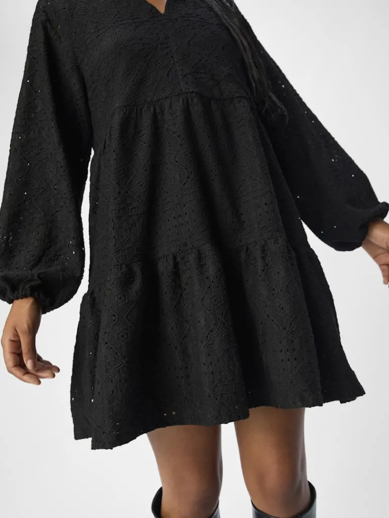 OBJFEODORA GIA L/S DRESS NOOS black