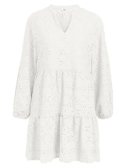OBJFEODORA GIA L/S DRESS NOOS cloud dancer