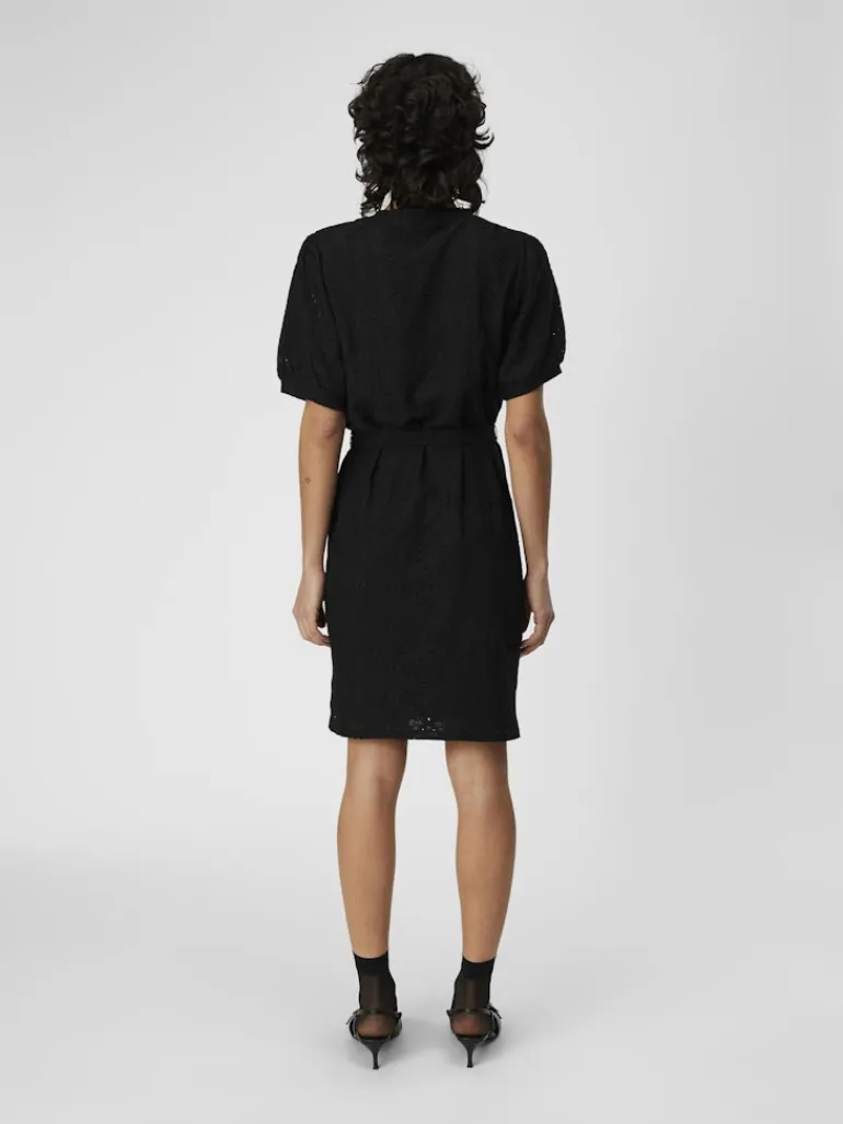 OBJFEODORA S/S SHORT DRESS NOOS black
