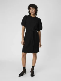 OBJFEODORA S/S SHORT DRESS NOOS black