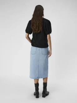 OBJFEODORA S/S TOP NOOS black