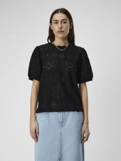 OBJFEODORA S/S TOP NOOS black