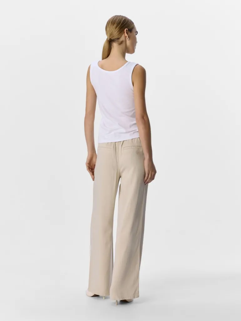OBJFRAME LISA WIDE MW PANT NOOS sandshell