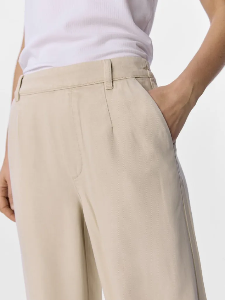 OBJFRAME LISA WIDE MW PANT NOOS sandshell