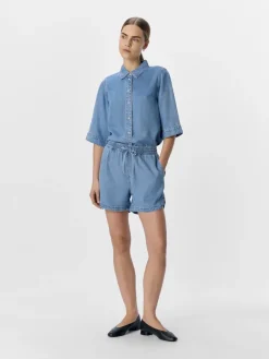 OBJFRAME RE MW SHORTS NOOS light blue denim