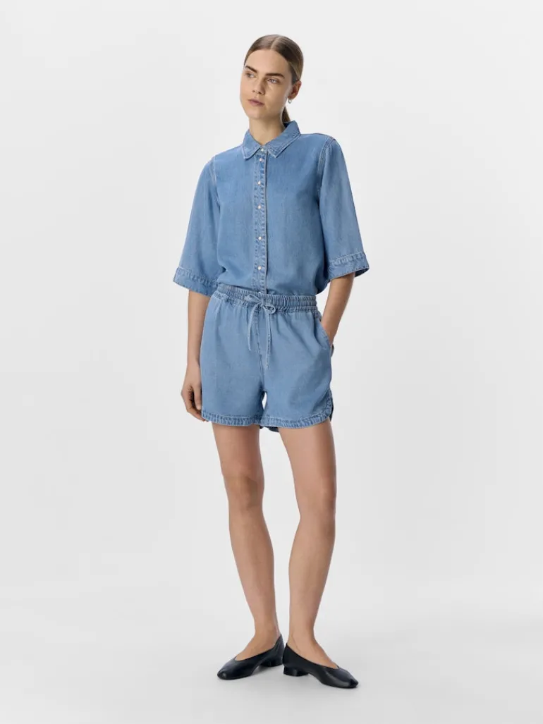 OBJFRAME RE MW SHORTS NOOS light blue denim
