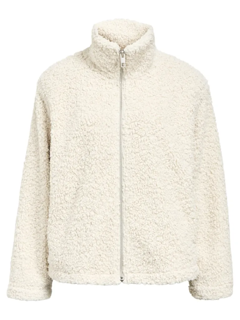 OBJFREYA RE L/S JACKET NOOS white sand