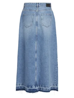 OBJHARPER HW DENIM SKIRT 132 medium blue denim