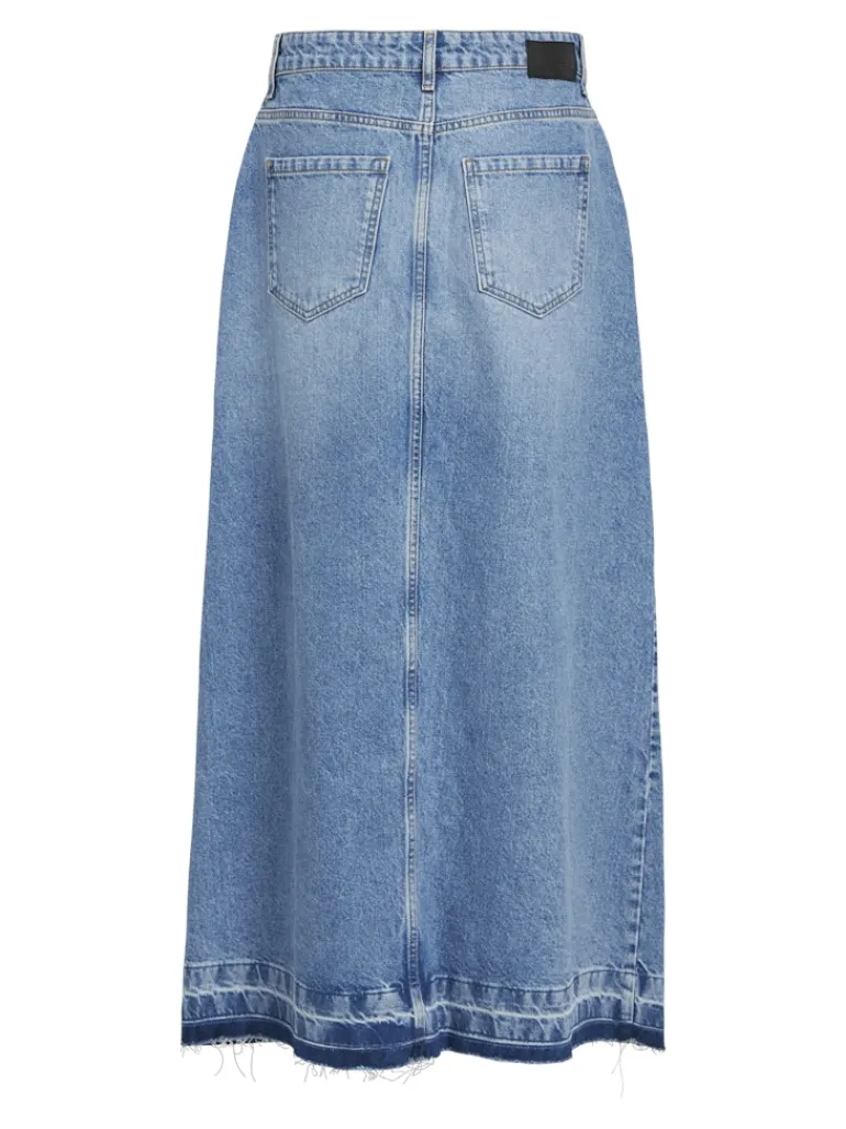 OBJHARPER HW DENIM SKIRT 132 medium blue denim