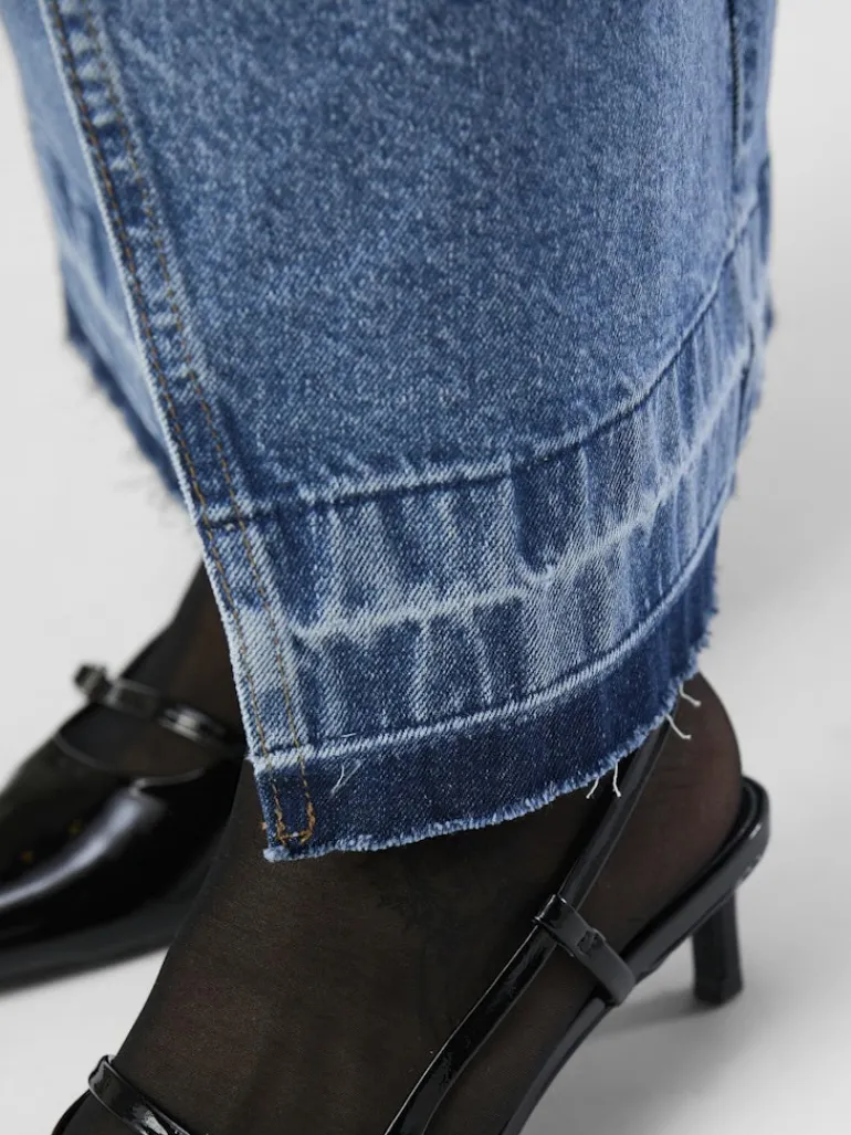 OBJHARPER HW DENIM SKIRT 132 medium blue denim