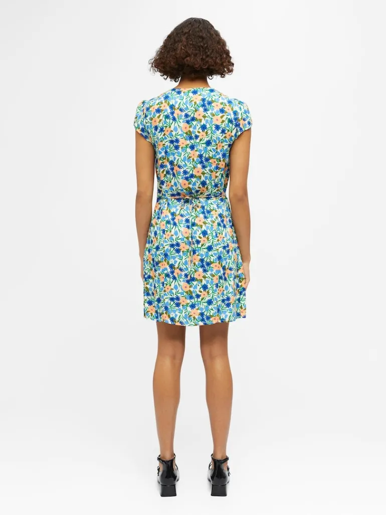 OBJHIROMI S/S SHORT DRESS 126 cloud dancer