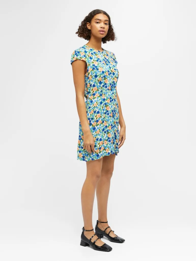 OBJHIROMI S/S SHORT DRESS 126 cloud dancer