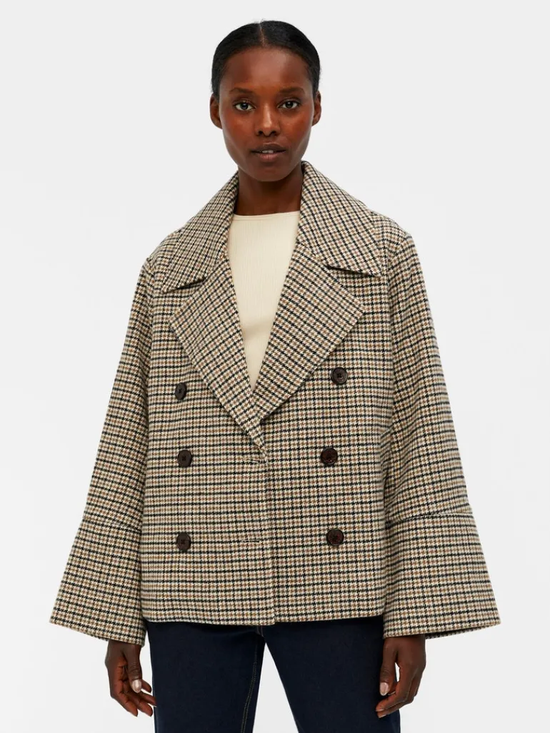 OBJKEILY SHORT JACKET NOOS sepia