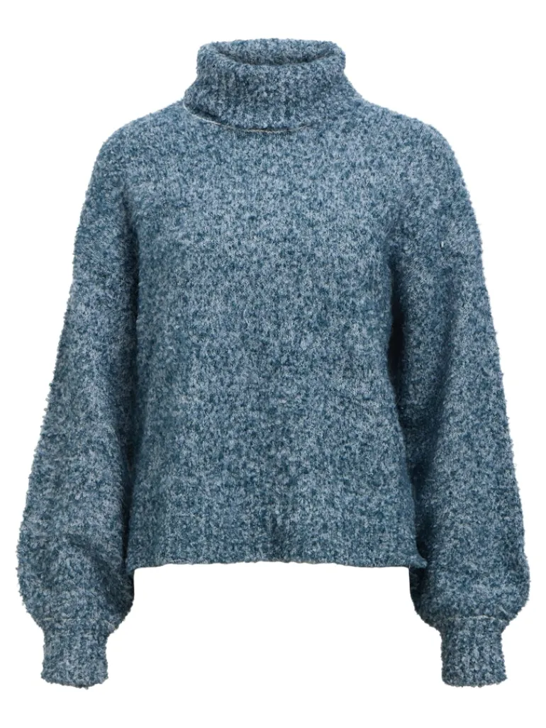 OBJKIMIA L/S LO KNIT PULLOVER 141 legion blue