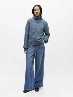 OBJKIMIA L/S LO KNIT PULLOVER 141 legion blue