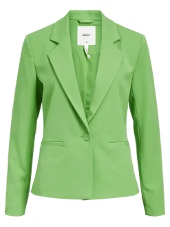OBJLISA L/S BUTTON BLAZER NOOS vibrant green