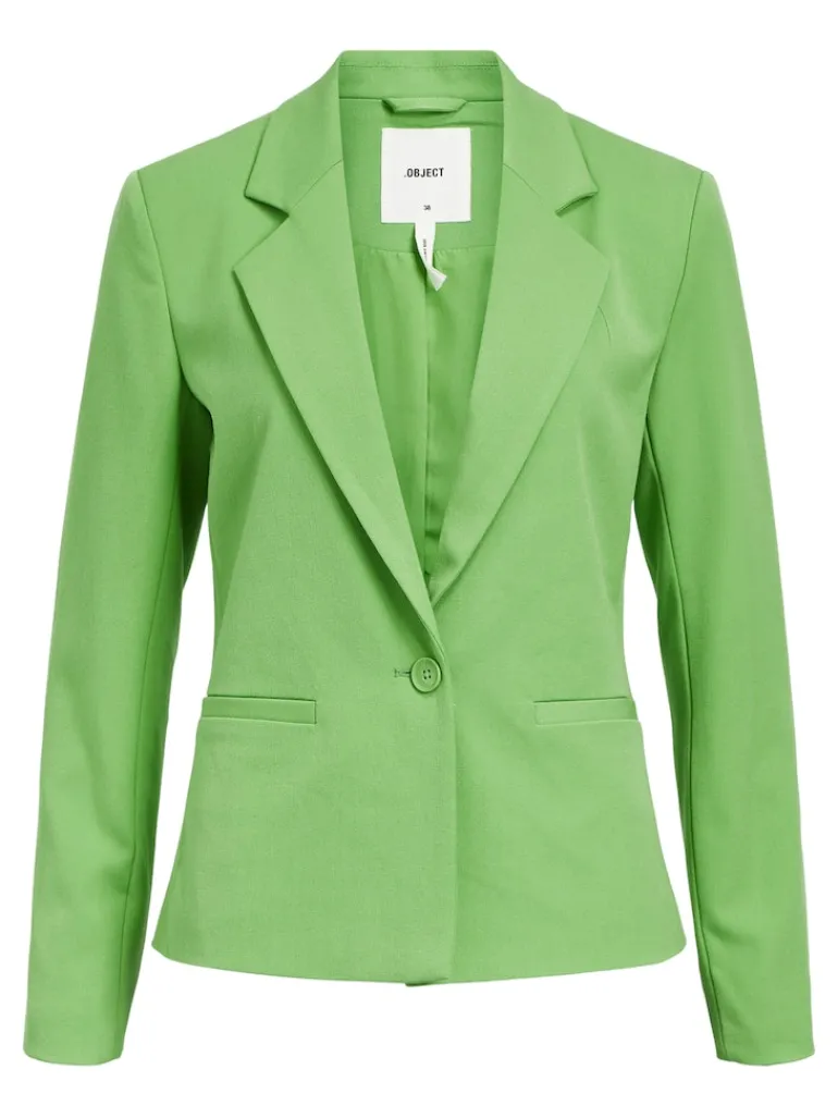OBJLISA L/S BUTTON BLAZER NOOS vibrant green