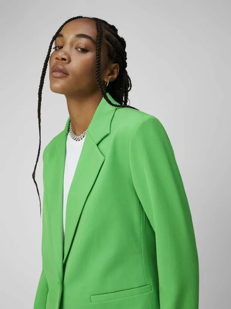 OBJLISA L/S BUTTON BLAZER NOOS vibrant green