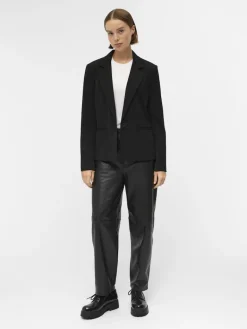OBJLISA L/S BUTTON BLAZER NOOS black