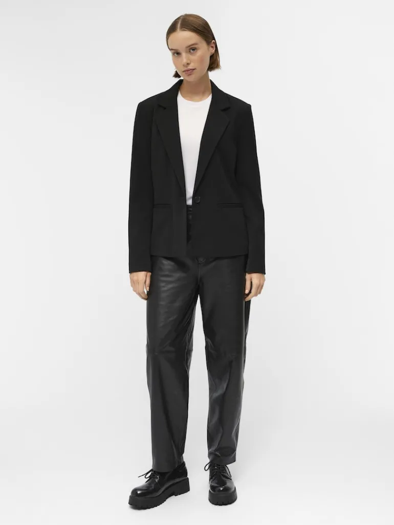 OBJLISA L/S BUTTON BLAZER NOOS black