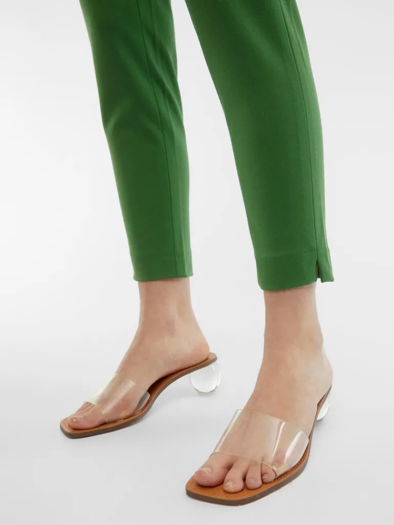 OBJLISA SLIM PANT NOOS artichoke green