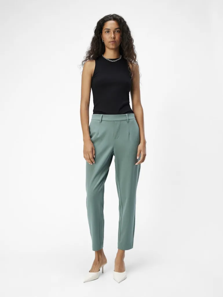 OBJLISA SLIM PANT NOOS dark forest