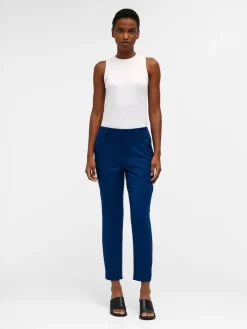 OBJLISA SLIM PANT NOOS dunkelblau1