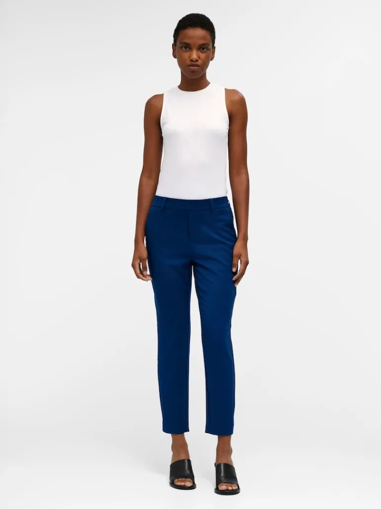 OBJLISA SLIM PANT NOOS dunkelblau1