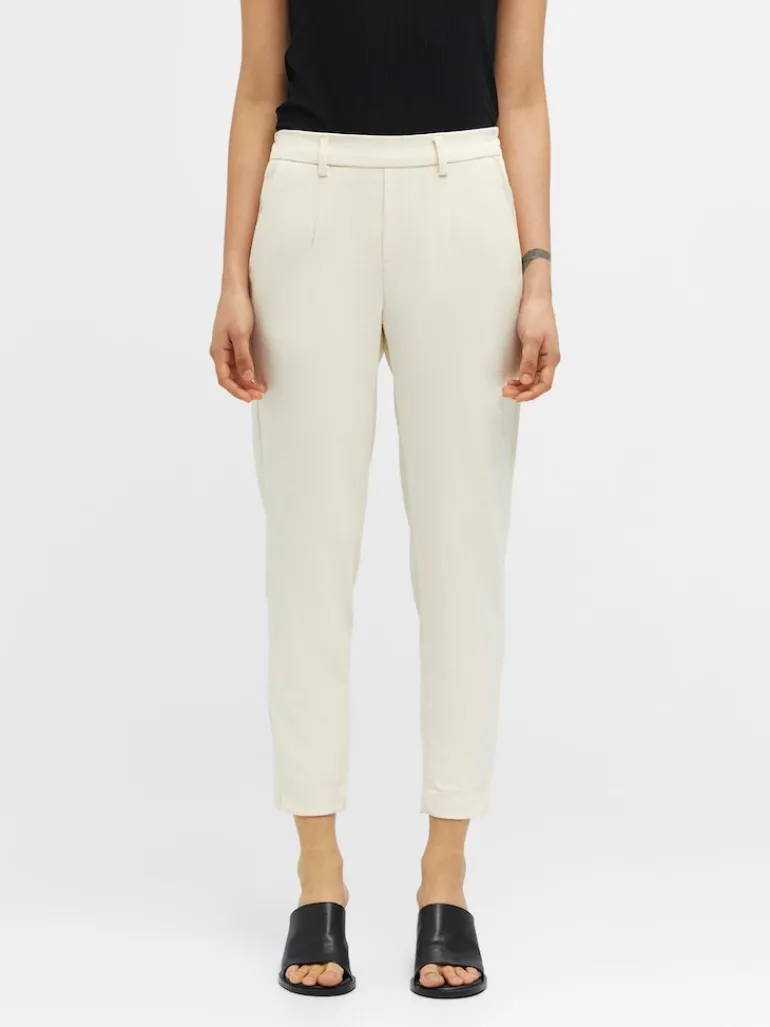 OBJLISA SLIM PANT NOOS hellgrau2