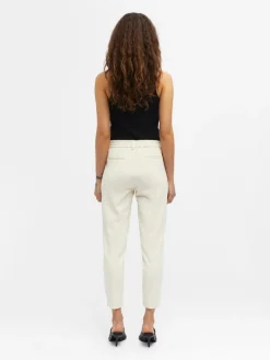 OBJLISA SLIM PANT NOOS hellgrau2