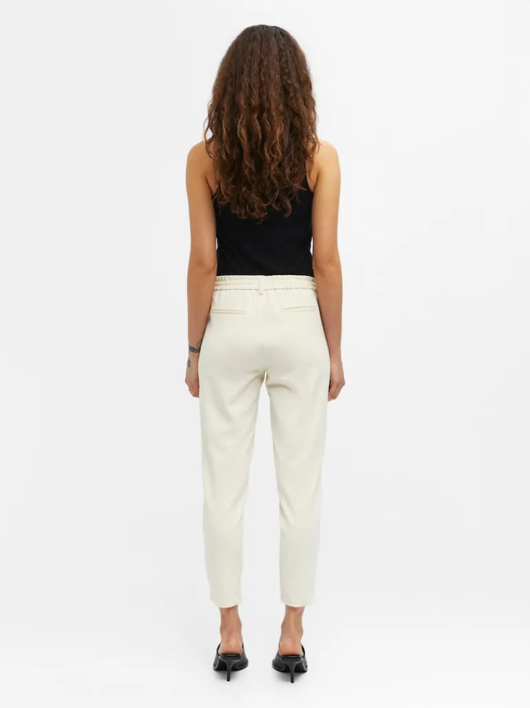 OBJLISA SLIM PANT NOOS hellgrau2