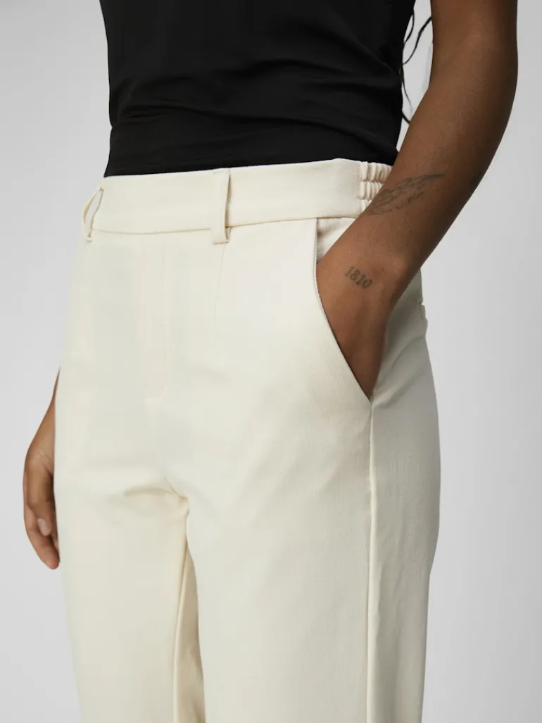 OBJLISA SLIM PANT NOOS hellgrau2