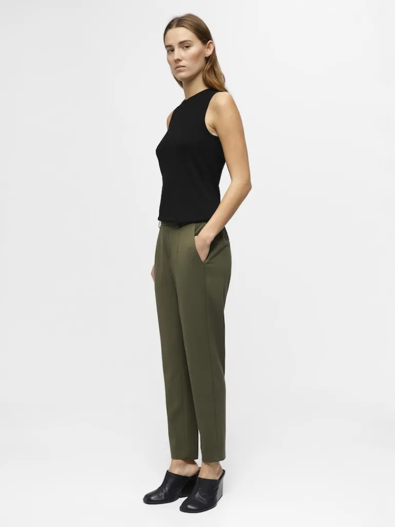 OBJLISA SLIM PANT NOOS ivy green