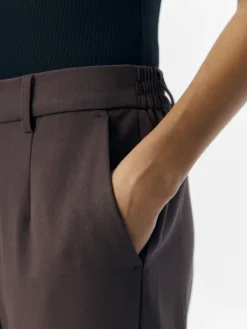 OBJLISA SLIM PANT NOOS seal brown