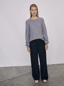 OBJLISA WIDE PANT AOP NOOS black