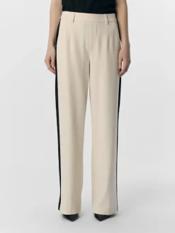 OBJLISA WIDE PANT AOP NOOS sandshell