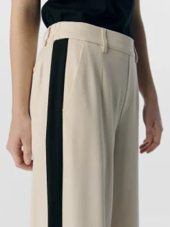 OBJLISA WIDE PANT AOP NOOS sandshell