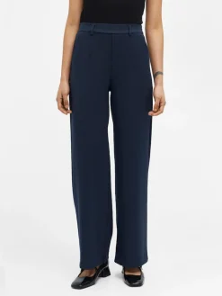 OBJLISA WIDE PANT NOOS dunkelblau2