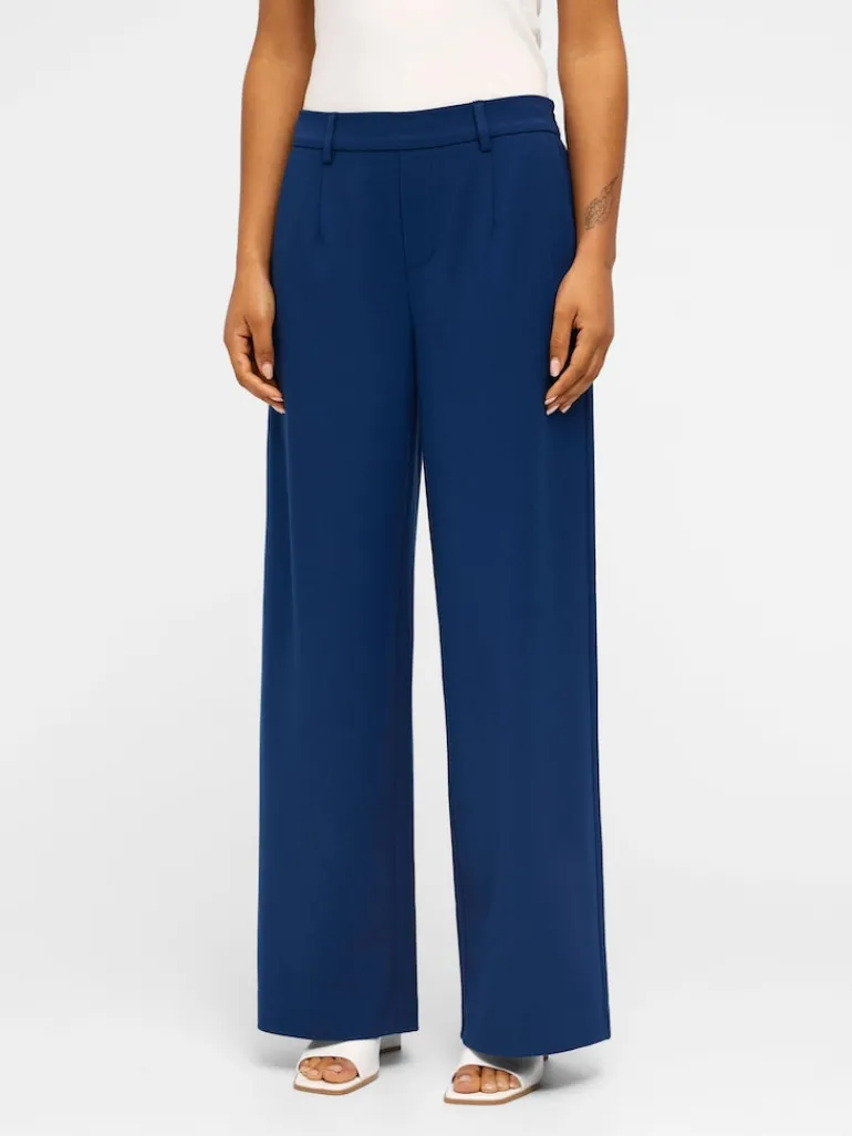 OBJLISA WIDE PANT NOOS dunkelblau1