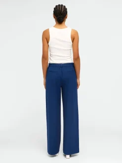 OBJLISA WIDE PANT NOOS dunkelblau1