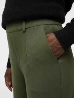 OBJLISA WIDE PANT NOOS dunkelgrün2