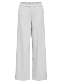 OBJLISA WIDE PANT NOOS light grey melange