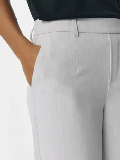 OBJLISA WIDE PANT NOOS light grey melange